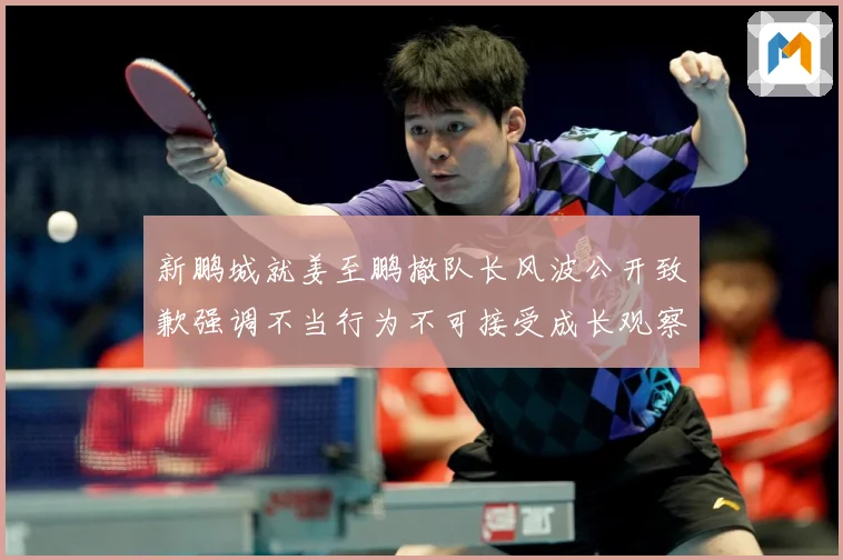 新鹏城就姜至鹏撤队长风波公开致歉强调不当行为不可接受成长观察：最新赛事动态与深度分析